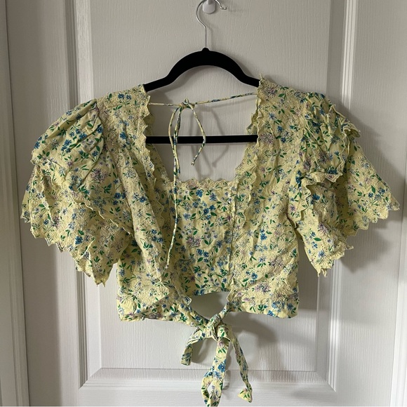 Topshop Open Back Blouse 6 - Picture 2 of 2